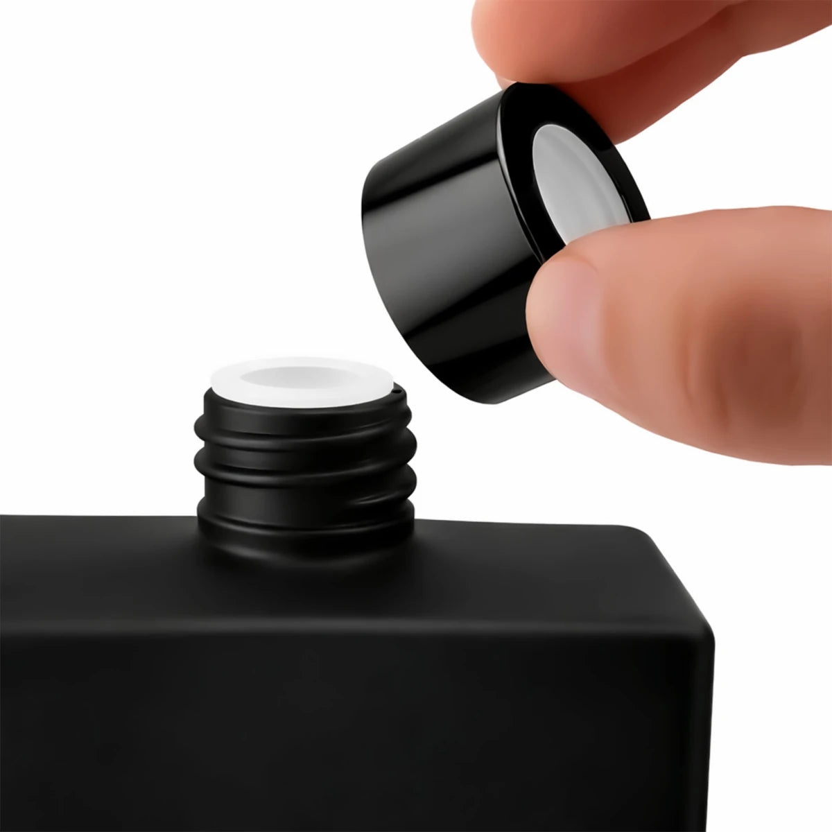 200ml Ravena - Frasco para Difusor de Vidrio - Botella Difusor de Varillas - Negro Mate - Candle Craft