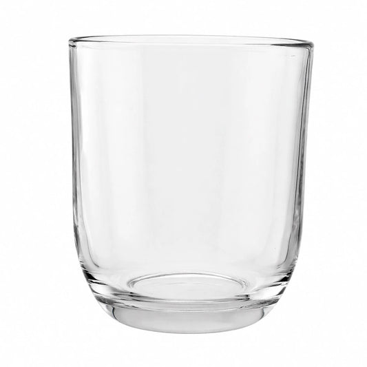 200ml - Valencia Vaso de Vidrio para Velas con Base Redondo - Frasco Cristal Transparente - Candle Craft