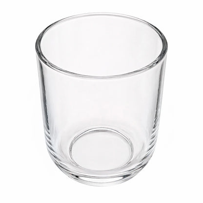 200ml - Valencia Vaso de Vidrio para Velas con Base Redondo - Frasco Cristal Transparente - Candle Craft