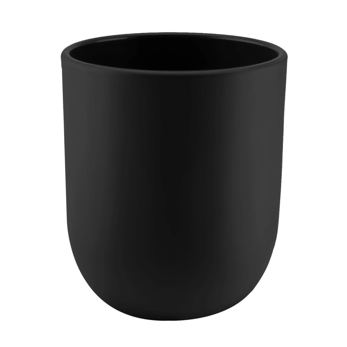 200ml - Valencia Vaso de Vidrio para Velas con Base Redondo - Negro Mate - Candle Craft