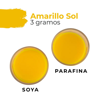 Colorante Sólido para Velas - Tinte en Escamas de Alta Concentración – Color: Amarillo Sol
