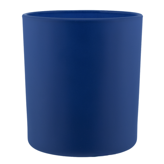 210ml - Mónaco Vaso de vidrio para velas - Azul Cobalto / Azul Rey - Mate