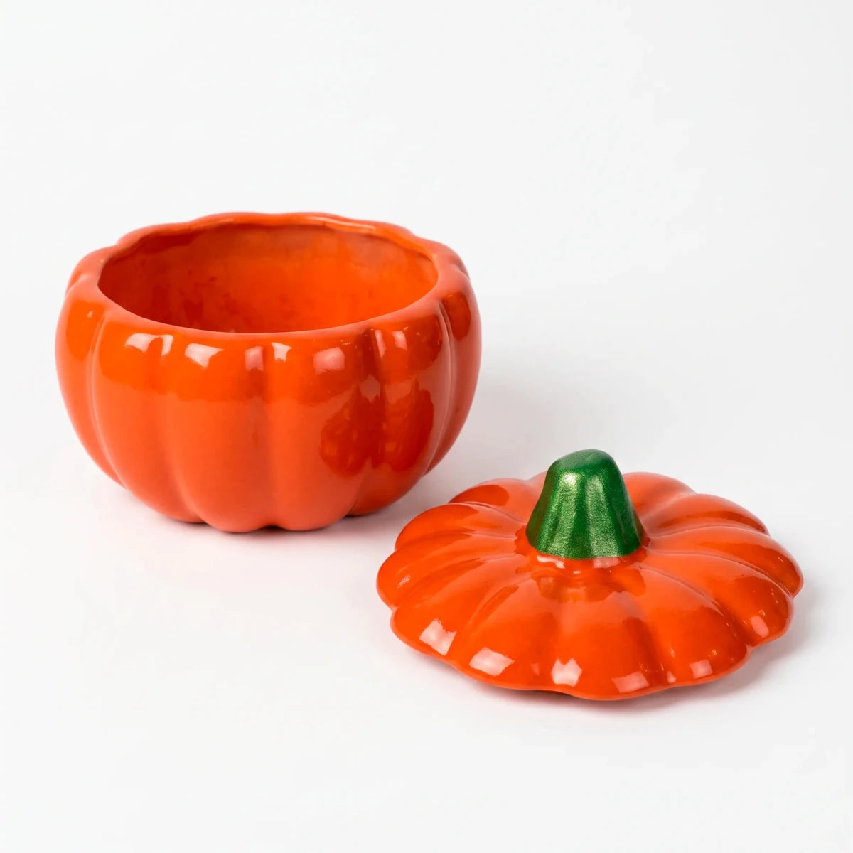 210ml - Colección Hechizo - Calabaza de Cerámica para Velas - Frasco Naranja / Verde (Edición Especial de Halloween) - Candle Craft