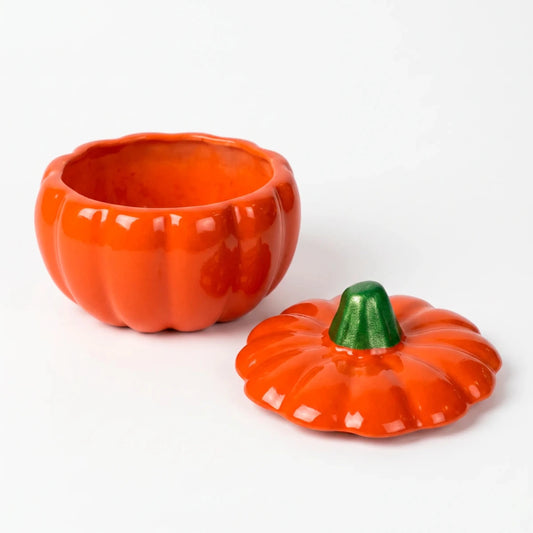 210ml - Colección Hechizo - Calabaza de Cerámica para Velas - Frasco Naranja / Verde (Edición Especial de Halloween) - Candle Craft