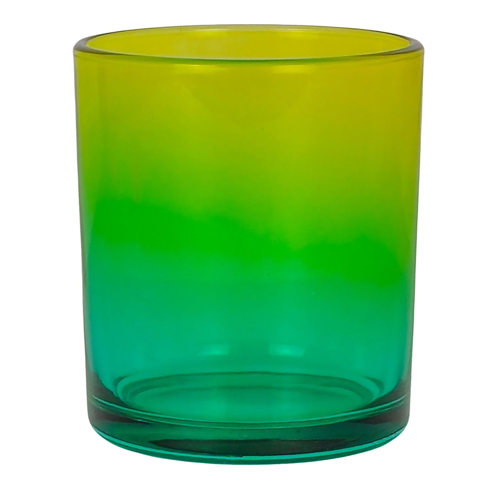 210ml - Mónaco Vaso de vidrio para velas - 2 colores: Amarillo y Azul - Candle Craft