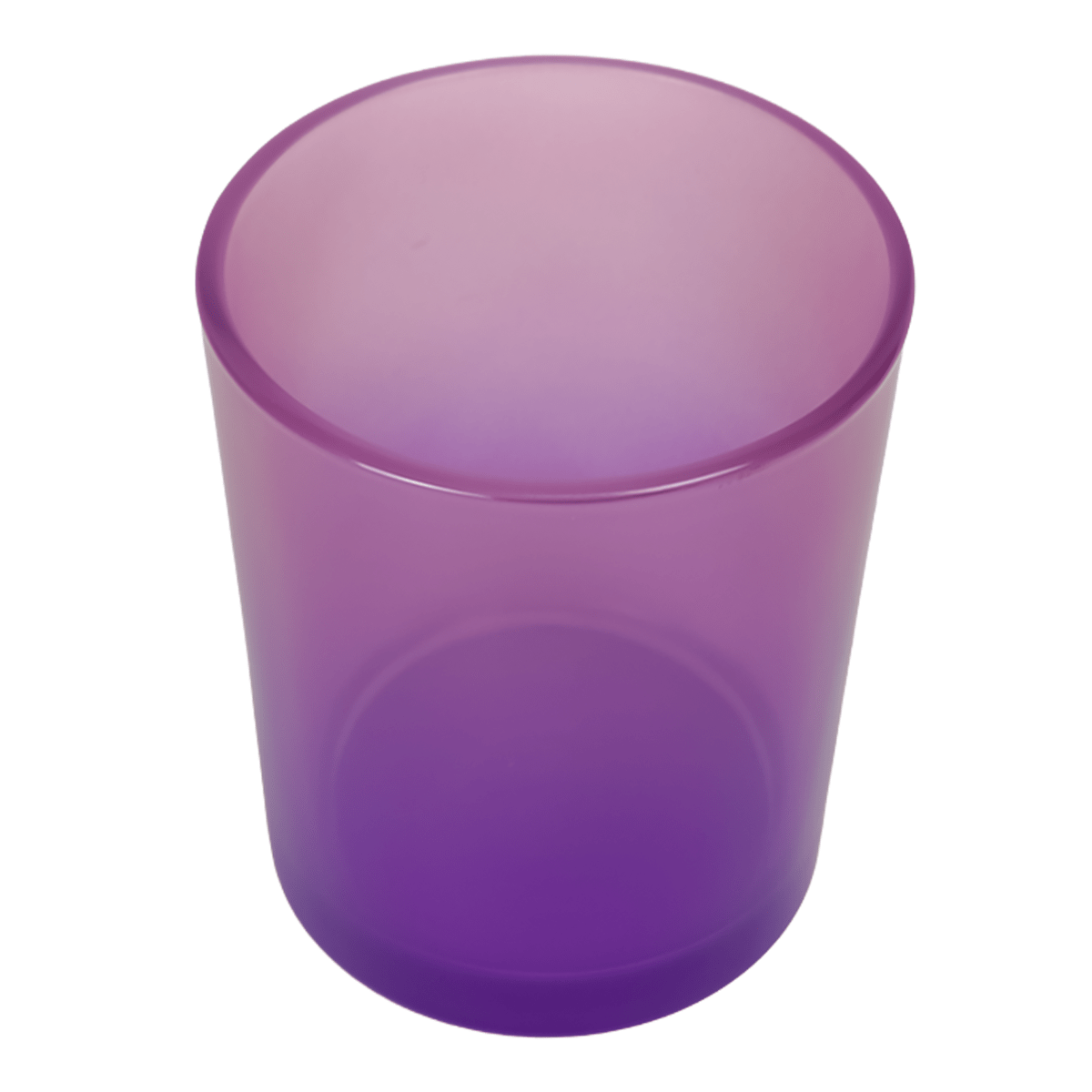 210ml - Mónaco Vaso de vidrio para velas - 2 colores: Rosa y Morado Transparente - Candle Craft