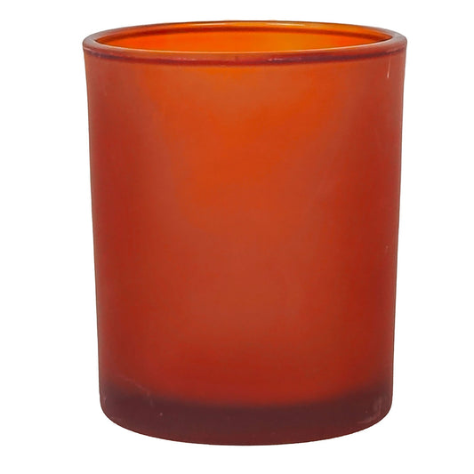 210ml - Mónaco Vaso de vidrio para velas - Ámbar Satinado - Candle Craft