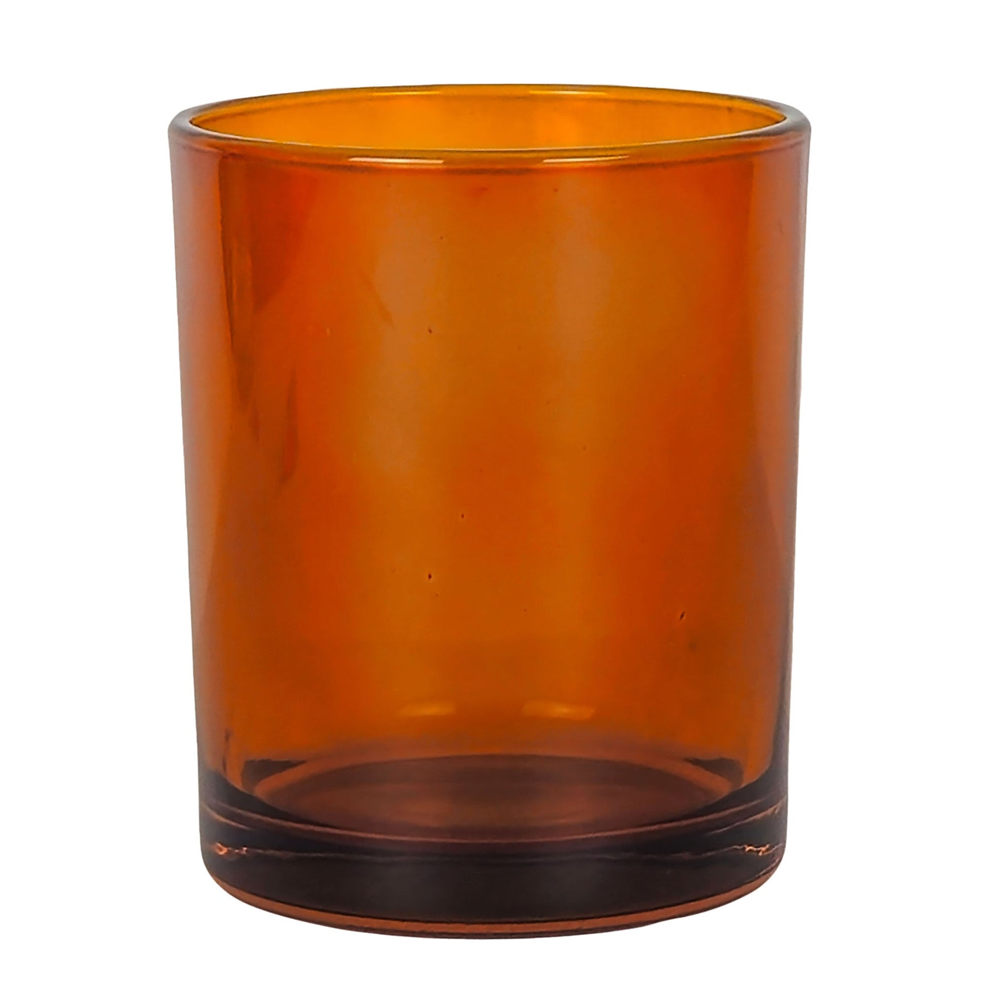 210ml - Mónaco Vaso de vidrio para velas - Ámbar Transparente - Candle Craft