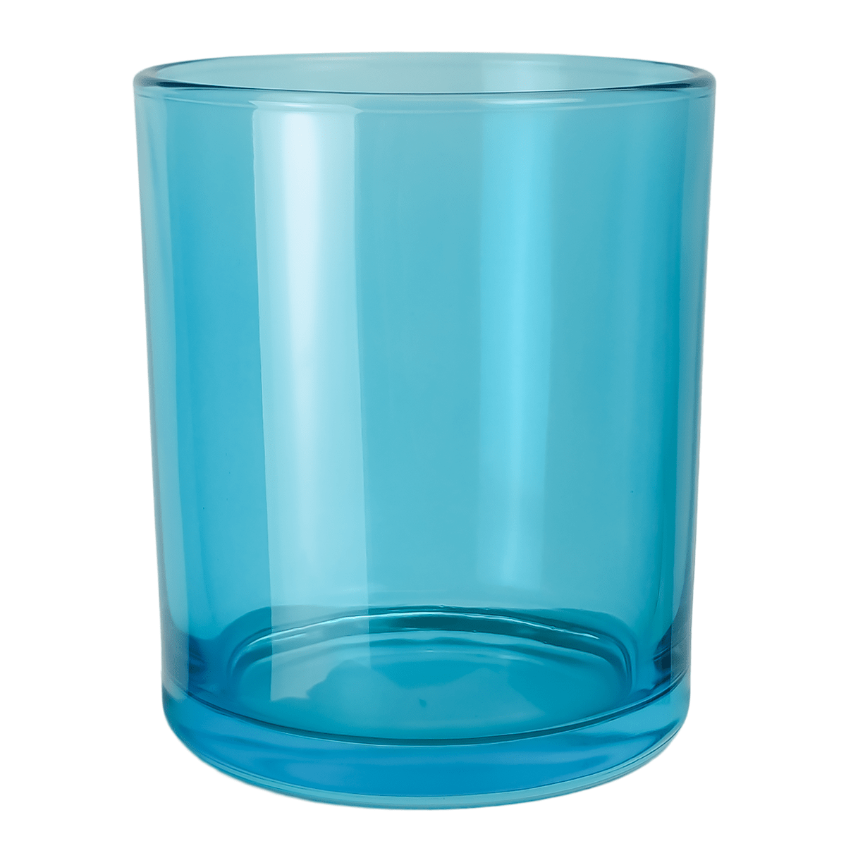 210ml - Mónaco Vaso de vidrio para velas - Azul Transparente - Candle Craft