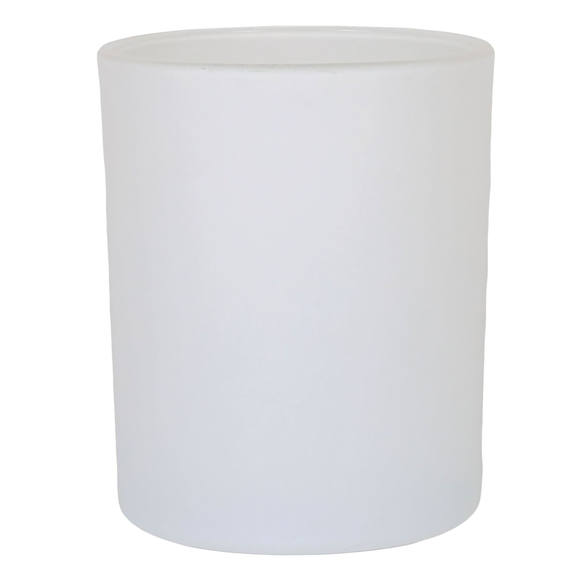 210ml - Mónaco Vaso de vidrio para velas - Blanco Mate - Candle Craft