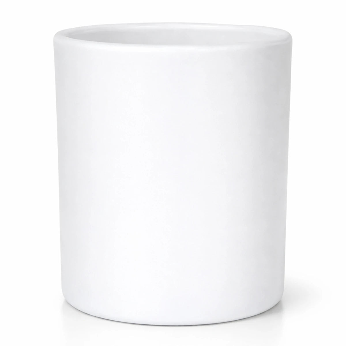 210ml - Mónaco Vaso de vidrio para velas - Blanco Mate - Candle Craft