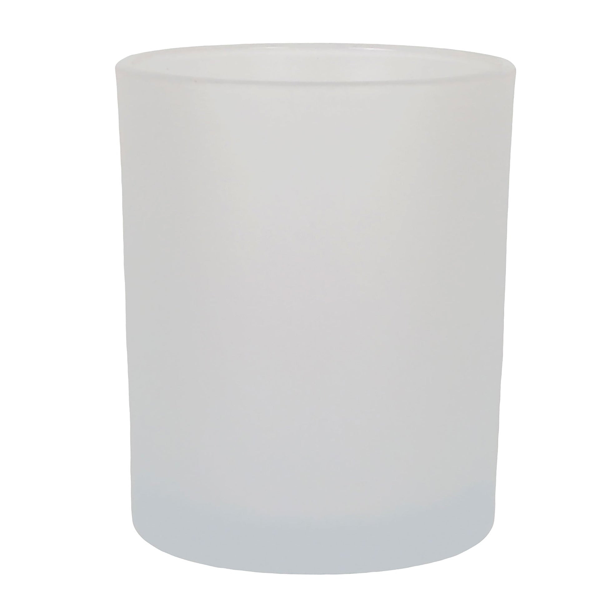 210ml - Mónaco Vaso de vidrio para velas - Blanco Satinado - Candle Craft
