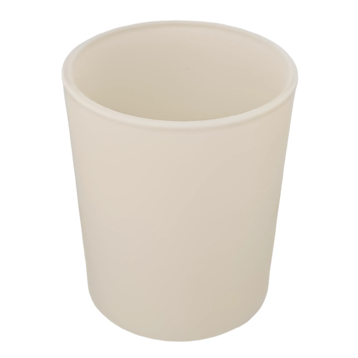 210ml - Mónaco Vaso de vidrio para velas - Frasco Beige Crema - Mate - Candle Craft