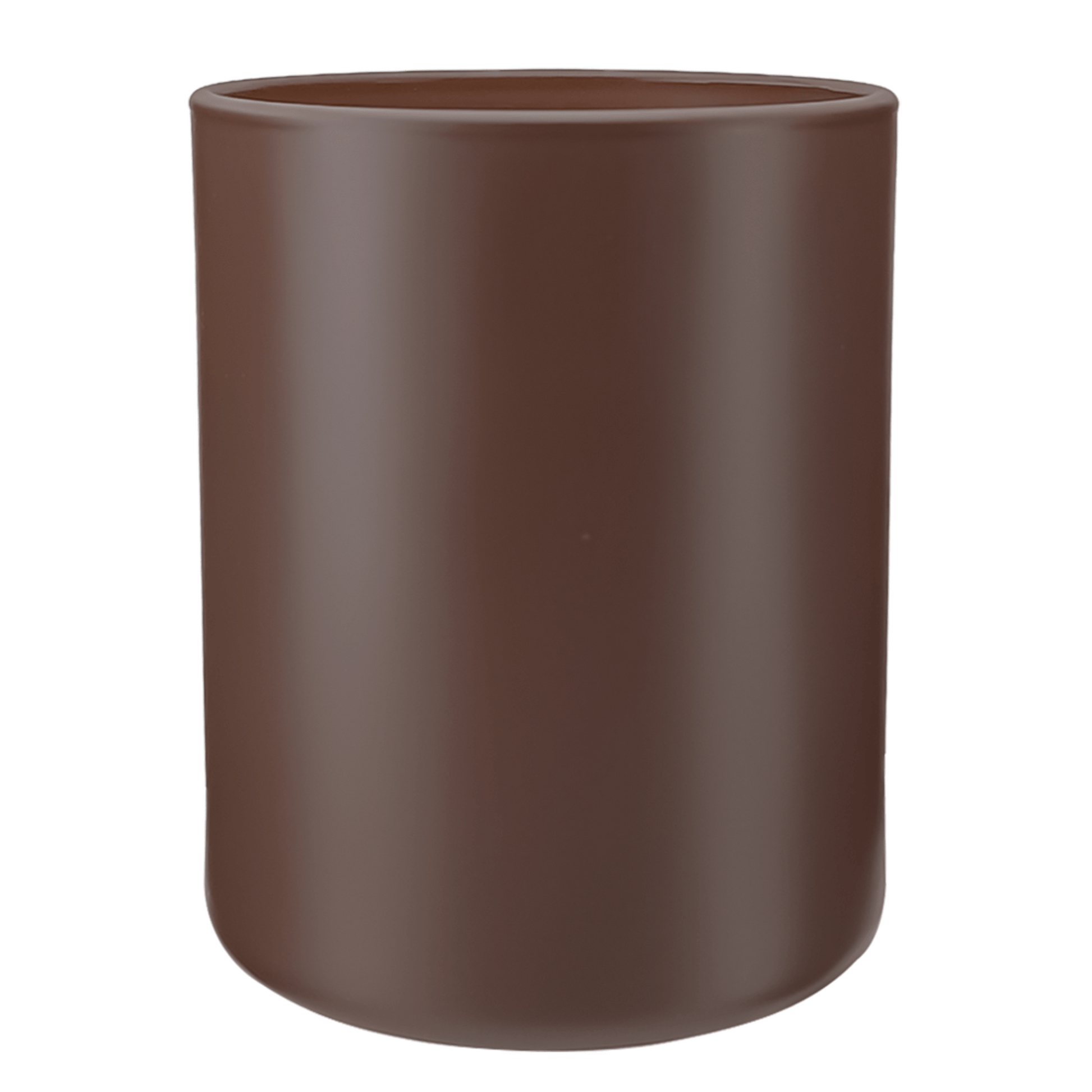 210ml - Mónaco Vaso de vidrio para velas - Frasco Café Chocolate Marrón - Mate - Candle Craft