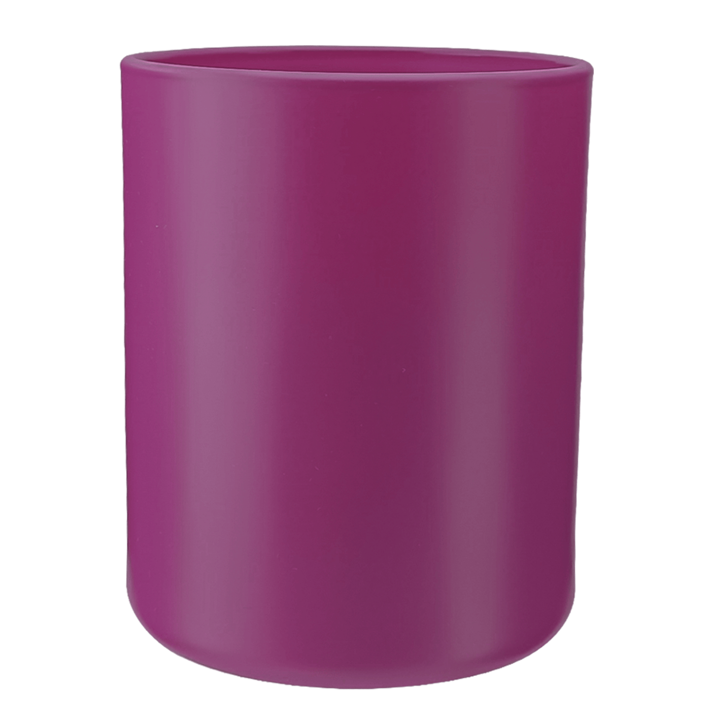 210ml - Mónaco Vaso de vidrio para velas - Frasco Fucsia Morado - Mate - Candle Craft