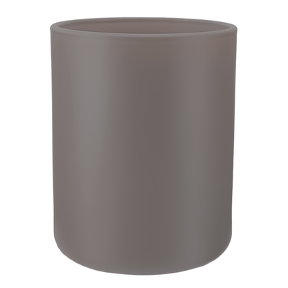 210ml - Mónaco Vaso de vidrio para velas - Frasco Gris - Mate - Candle Craft