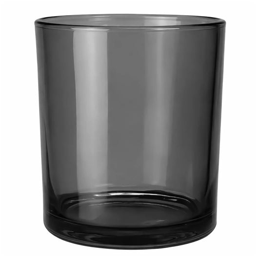 210ml - Mónaco Vaso de vidrio para velas - Frasco Gris Transparente - Candle Craft