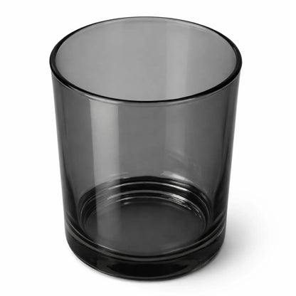 210ml - Mónaco Vaso de vidrio para velas - Frasco Gris Transparente - Candle Craft