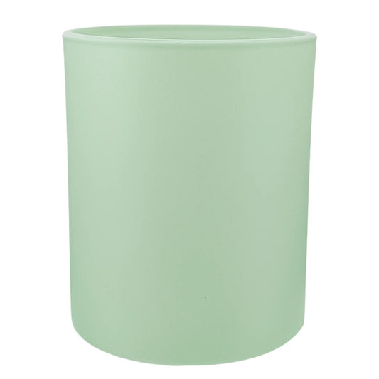210ml - Mónaco Vaso de vidrio para velas - Frasco Verde Menta - Mate - Candle Craft