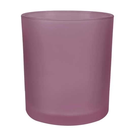 210ml - Mónaco Vaso de vidrio para velas - Morado Satinado - Candle Craft