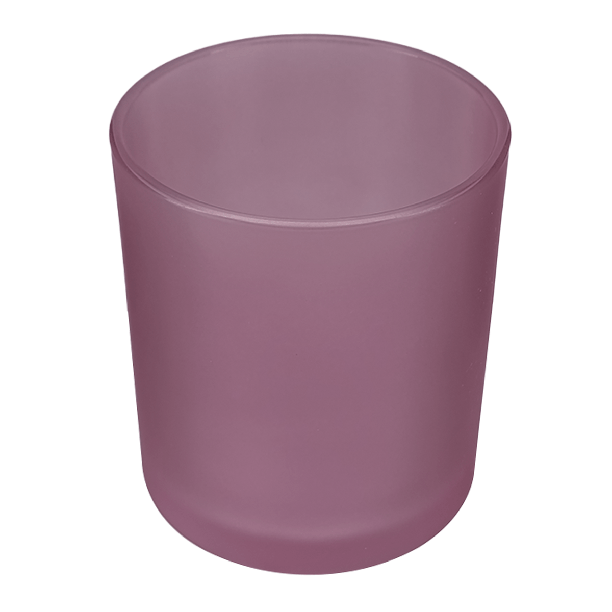 210ml - Mónaco Vaso de vidrio para velas - Morado Satinado - Candle Craft