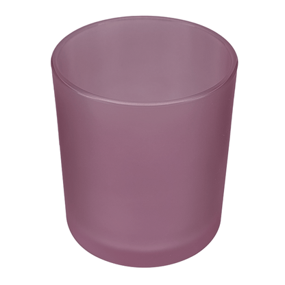 210ml - Mónaco Vaso de vidrio para velas - Morado Satinado - Candle Craft