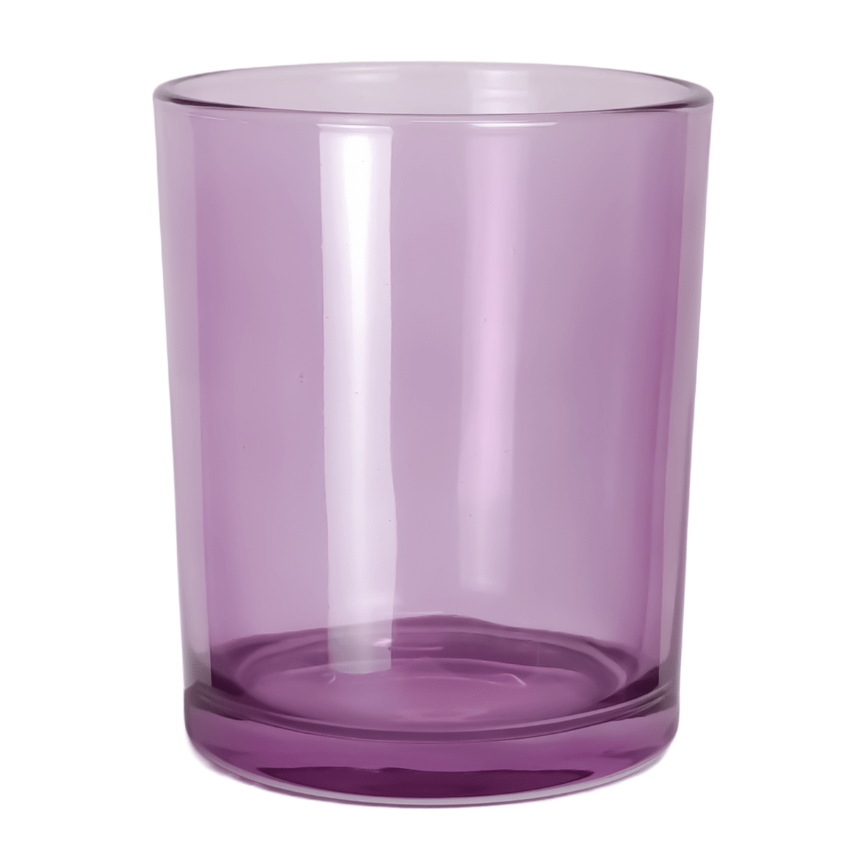 210ml - Mónaco Vaso de vidrio para velas - Morado Transparente - Candle Craft