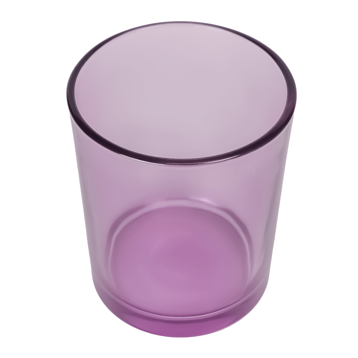 210ml - Mónaco Vaso de vidrio para velas - Morado Transparente - Candle Craft