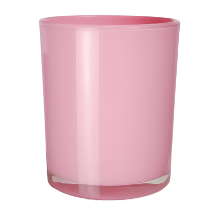 210ml - Mónaco Vaso de Vidrio para Velas - Rosa Claro Brillante - Candle Craft