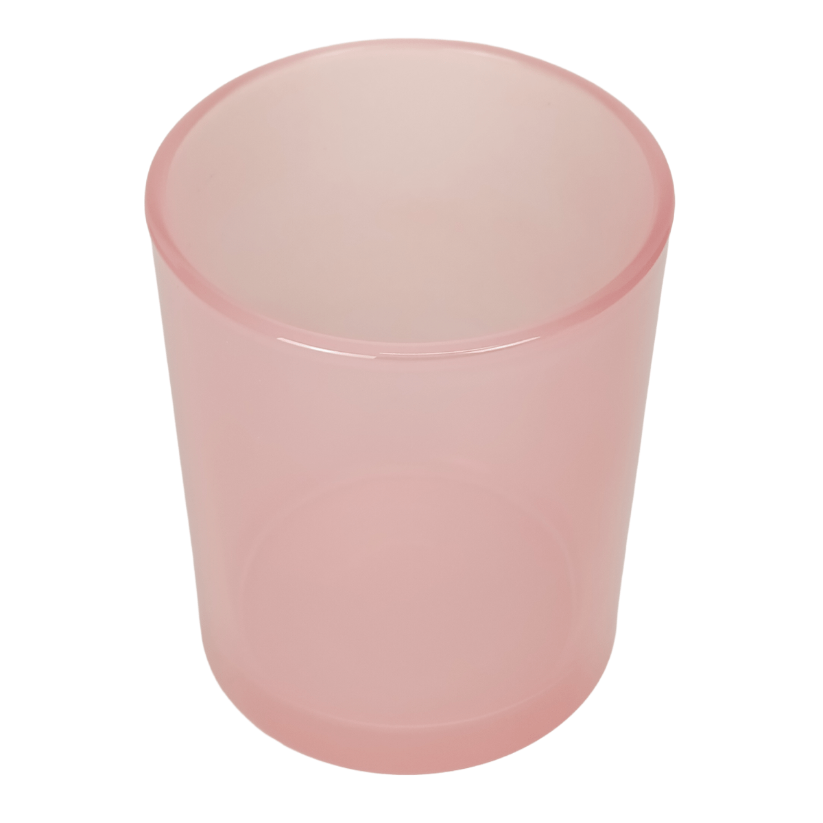 210ml - Mónaco Vaso de vidrio para velas - Rosa Claro - Transparente - Candle Craft