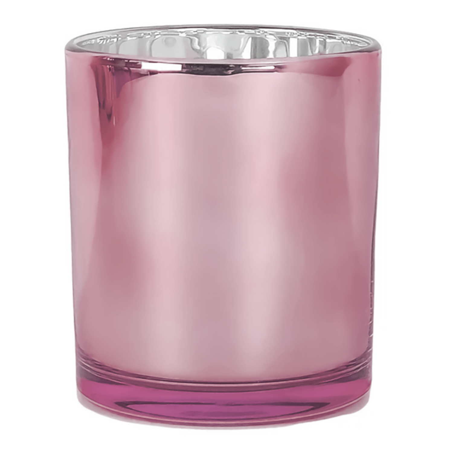 210ml - Mónaco Vaso de vidrio para velas - Rosa Metálico - Candle Craft
