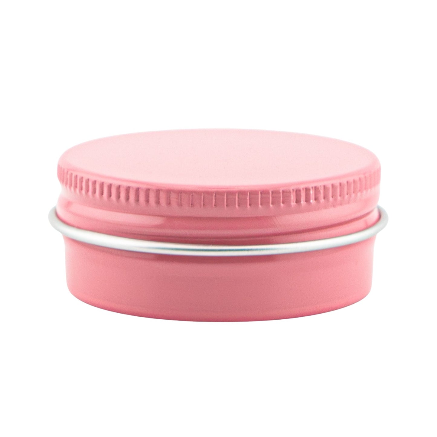 15ml - La Paz Pomadera Lata de Aluminio - Lata de Aluminio - Rosa Pastel