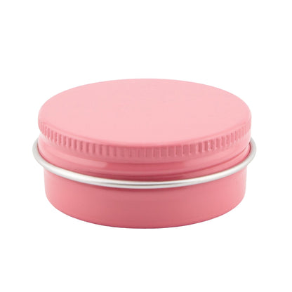 15ml - La Paz Pomadera Lata de Aluminio - Lata de Aluminio - Rosa Pastel
