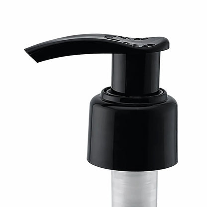 250ml Botella para Jabón Líquido - Recipiente con Dispensador / Dosificador para Baños Duchas - Transparente / Negro - Candle Craft