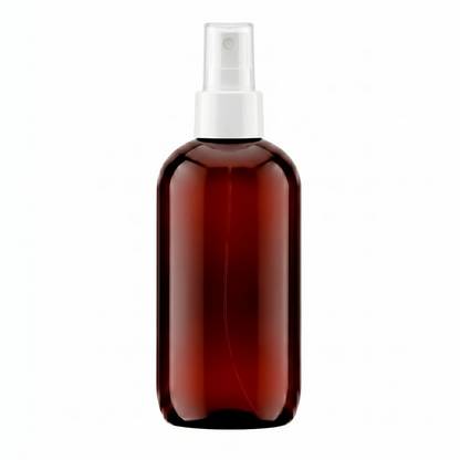 250ml Botella para Room Spray Con Atomizador Fino- Recipiente para Spray Aromatizante para Casa – Disparo Claro - Ámbar / Blanco - Candle Craft