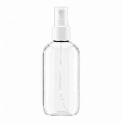 250ml Botella para Room Spray Con Atomizador Fino- Recipiente para Spray Aromatizante para Casa – Disparo Claro - Transparente / Blanco - Candle Craft