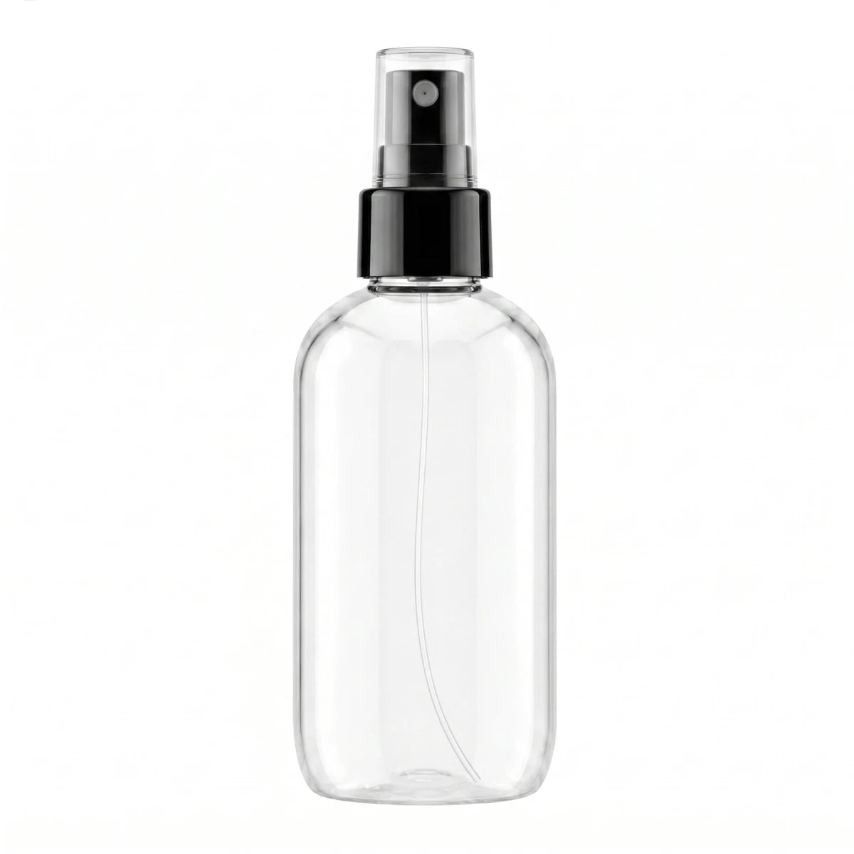 250ml Botella para Room Spray Con Atomizador Fino- Recipiente para Spray Aromatizante para Casa – Disparo Claro - Transparente / Negro - Candle Craft