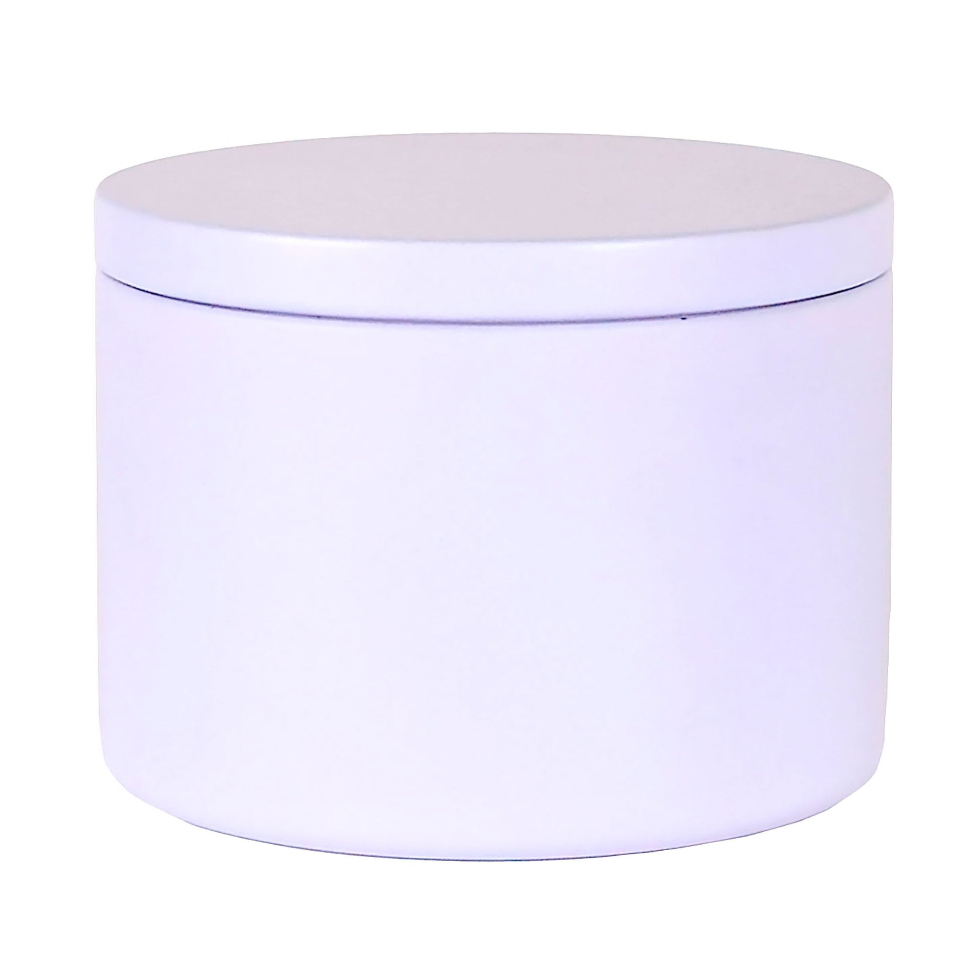 260ml - Tokio Lata de Aluminio Recto para velas - Blanco Mate - Candle Craft