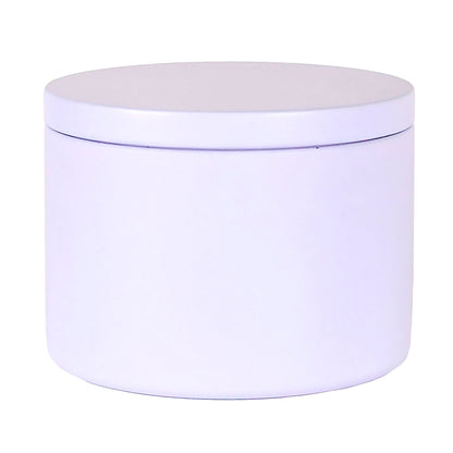 260ml - Tokio Lata de Aluminio Recto para velas - Blanco Mate - Candle Craft