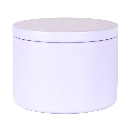 260ml - Tokio Lata de Aluminio Recto para velas - Blanco Mate - Candle Craft