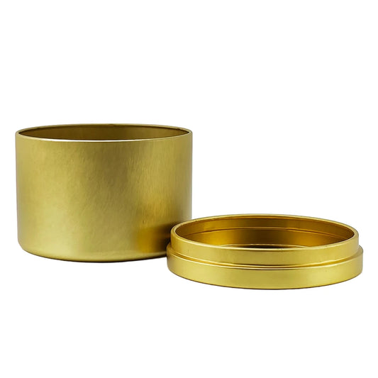 260ml - Tokio Lata de Aluminio Recto para velas - Dorado - Candle Craft