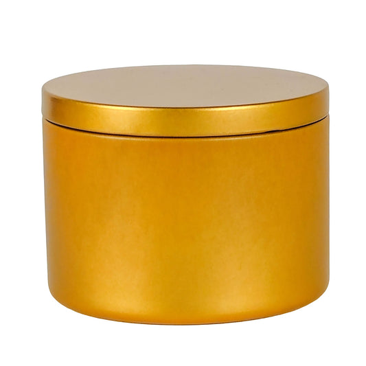 260ml - Tokio Lata de Aluminio Recto para velas - Dorado - Candle Craft
