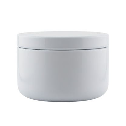 65ml - Tokio Lata de Aluminio Redondo para Velas - Blanco Brillante