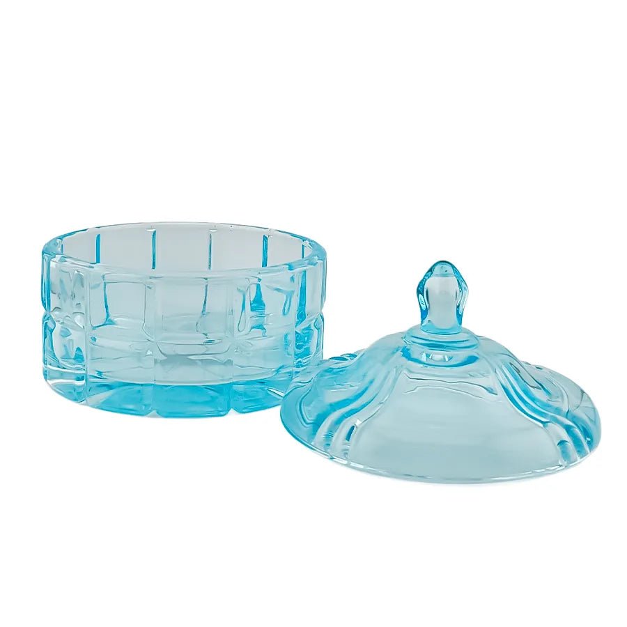 270ml - Cannes Vaso de lujo de vidrio para velas - Frasco de Vidrio Azul Claro - Candle Craft