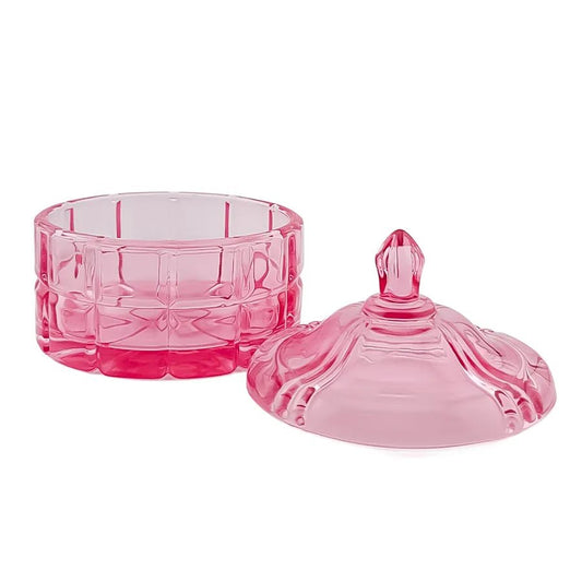 270ml - Cannes Vaso de lujo de vidrio para velas - Frasco de Vidrio Rosa - Candle Craft