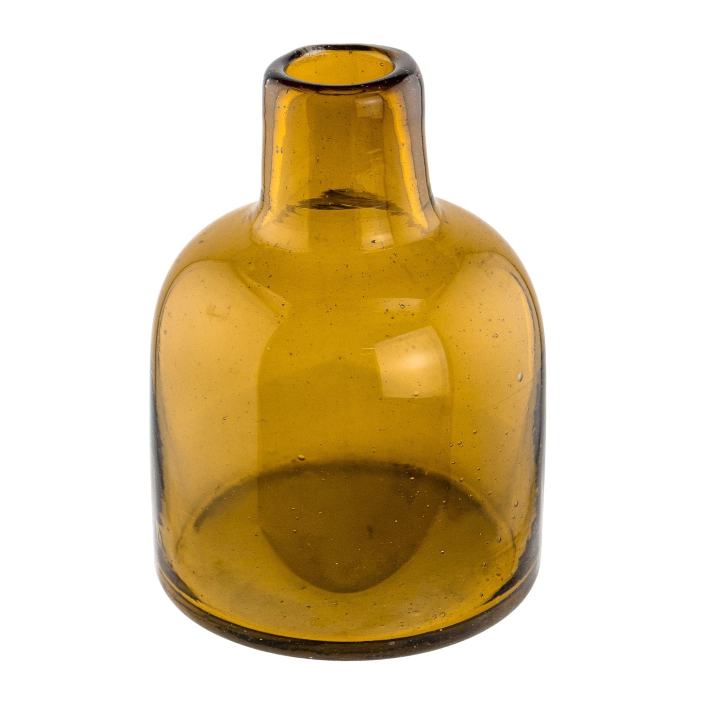 270ml - Florencia Botella Frasco para Difusor de Vidrio Soplado Artesanal - Ámbar / Amarillo - Hecho a mano - Candle Craft