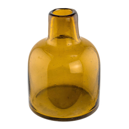 270ml - Florencia Botella Frasco para Difusor de Vidrio Soplado Artesanal - Ámbar / Amarillo - Hecho a mano - Candle Craft