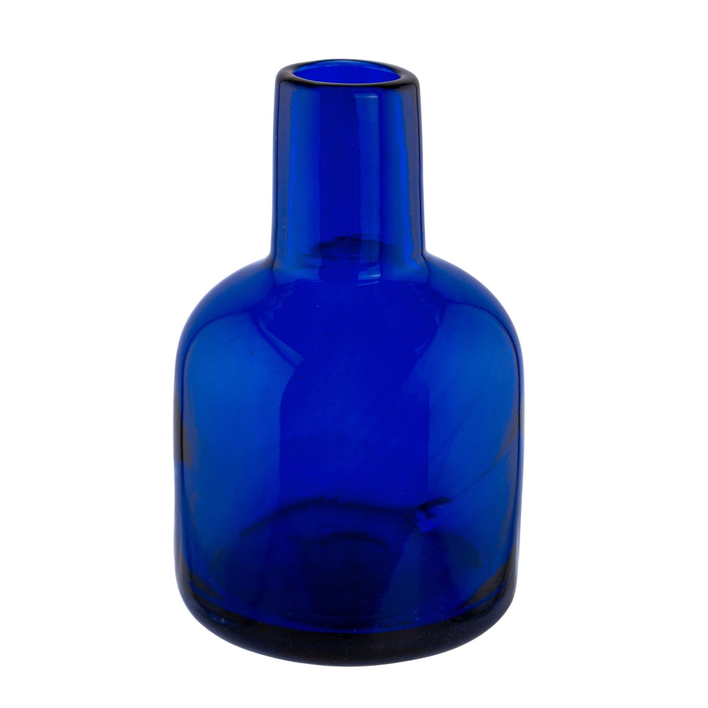 270ml - Florencia Botella Frasco para Difusor de Vidrio Soplado Artesanal - Azul Oscuro - Hecho a mano - Candle Craft