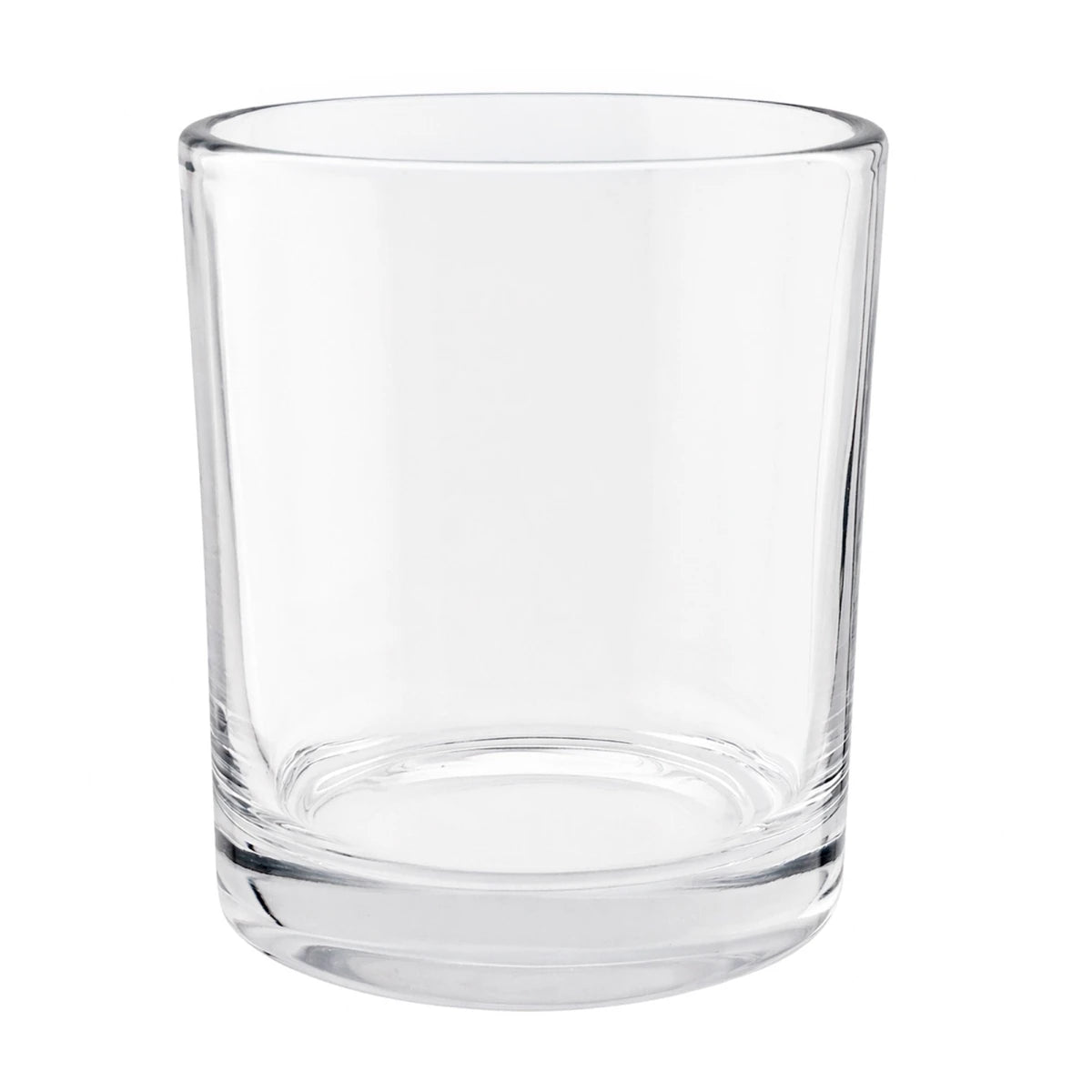 270ml - Mónaco Vaso de Vidrio con Base Gruesa - Frasco Old Fashioned para Velas - Cristal Transparente - Candle Craft