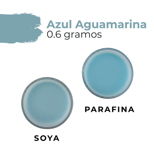 Colorante Sólido para Velas - Tinte en Escamas de Alta Concentración – Color: Azul Agua Marina